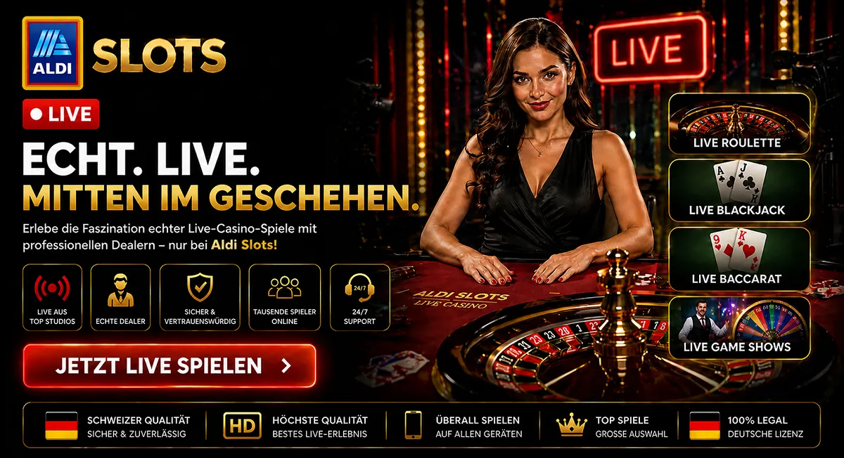 Aldi Slots Casino Deutschland Live Casino Tische und Game Shows