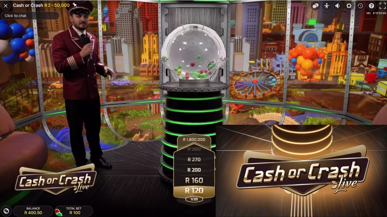 Cash or Crash Live Casino Spiel
